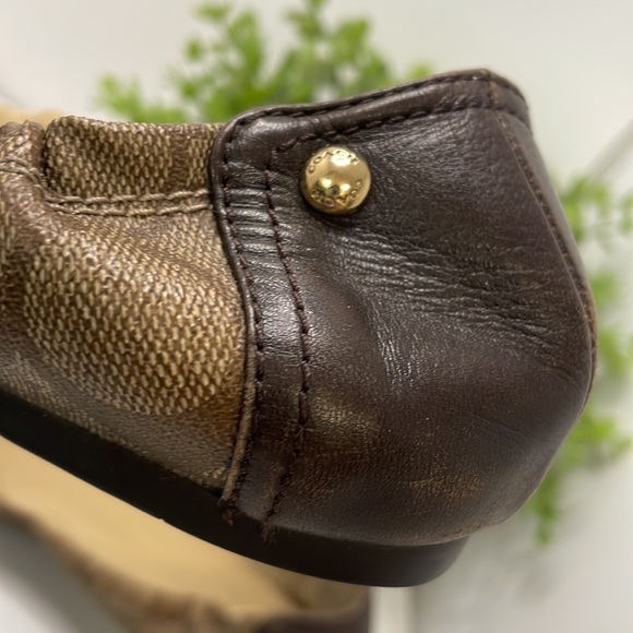 Coach Chelsea Ballet Flats Canvas Leather Toe Cap, Women's Size 6.5 - Picture 5 of 15